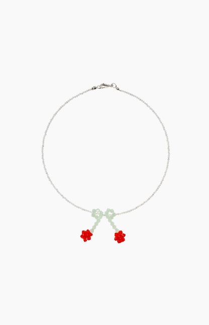 Necklace Red Cherry